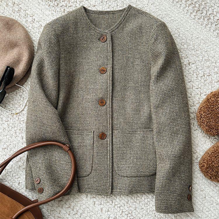 Vintage Elegance Tweed Top