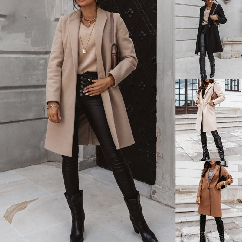Winter Oversized Wool Bomber