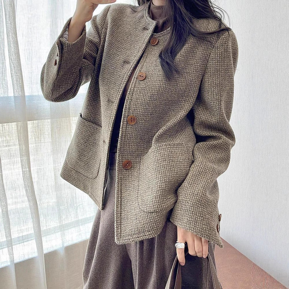 Vintage Elegance Tweed Top