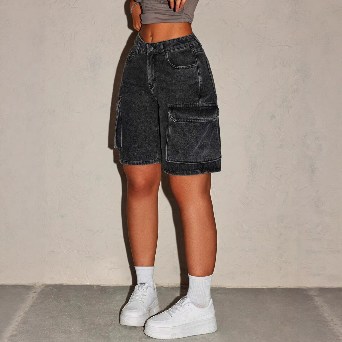 Retro Denim Shorts
