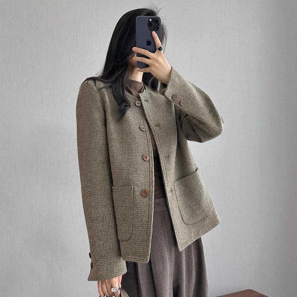 Vintage Elegance Tweed Top