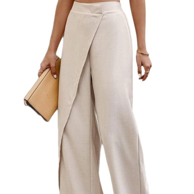Irregular Patchwork Suit Pants