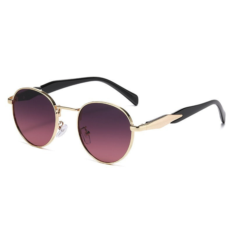Metal Round Frame Sun Glasses