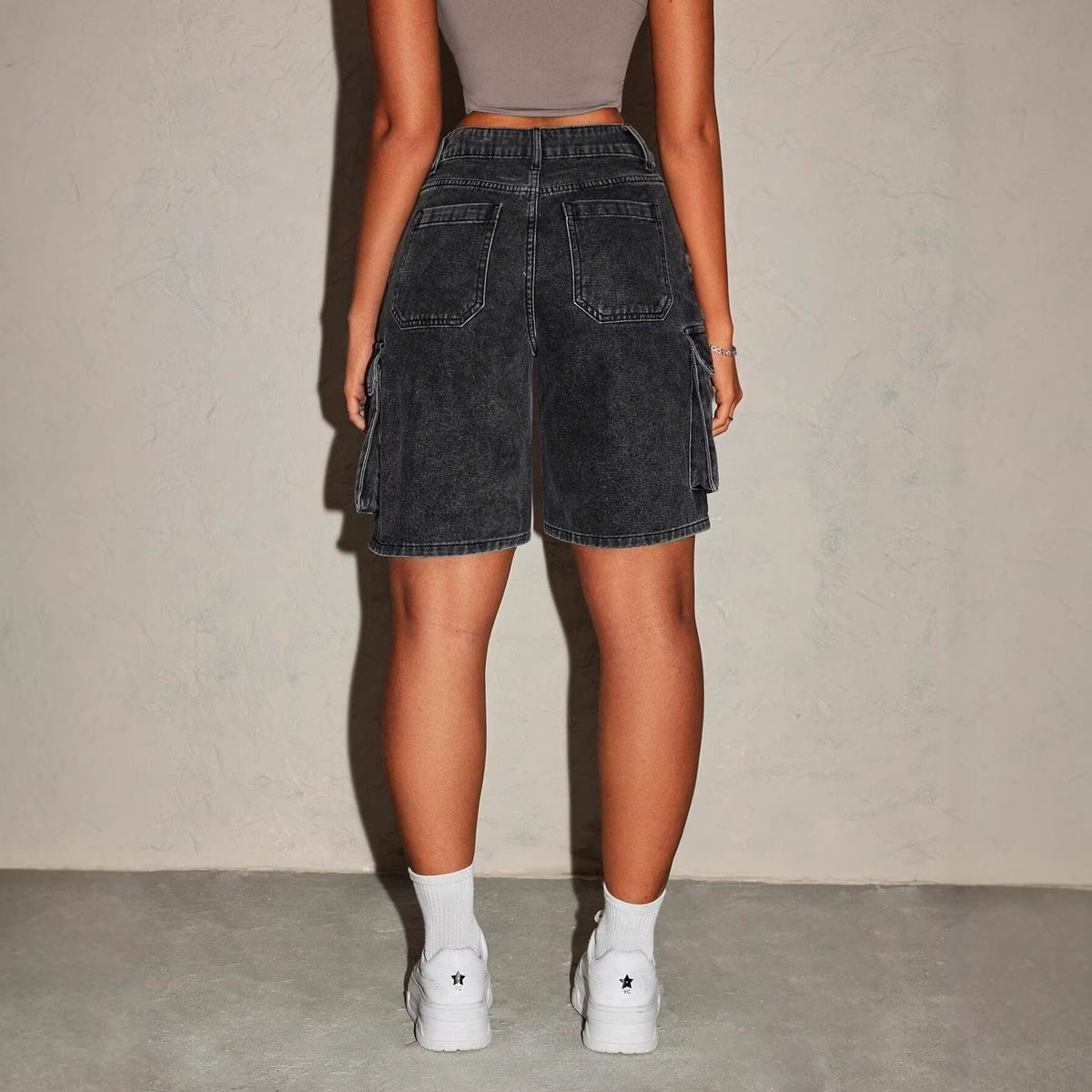 Retro Denim Shorts
