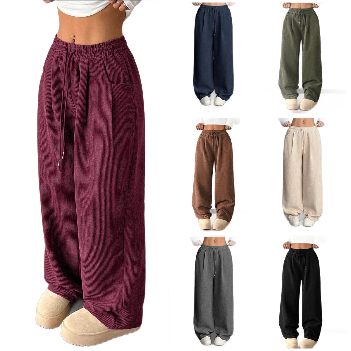 Drapey Wide-Leg Pants
