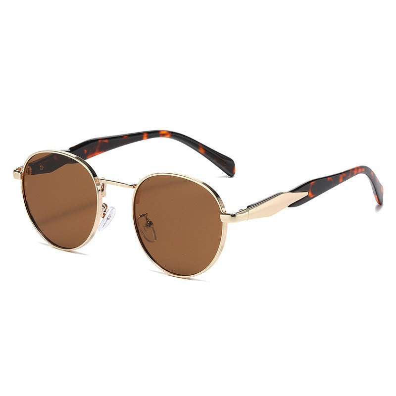 Metal Round Frame Sun Glasses