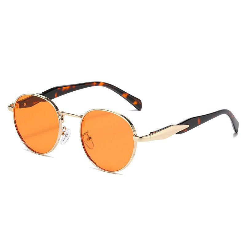 Metal Round Frame Sun Glasses
